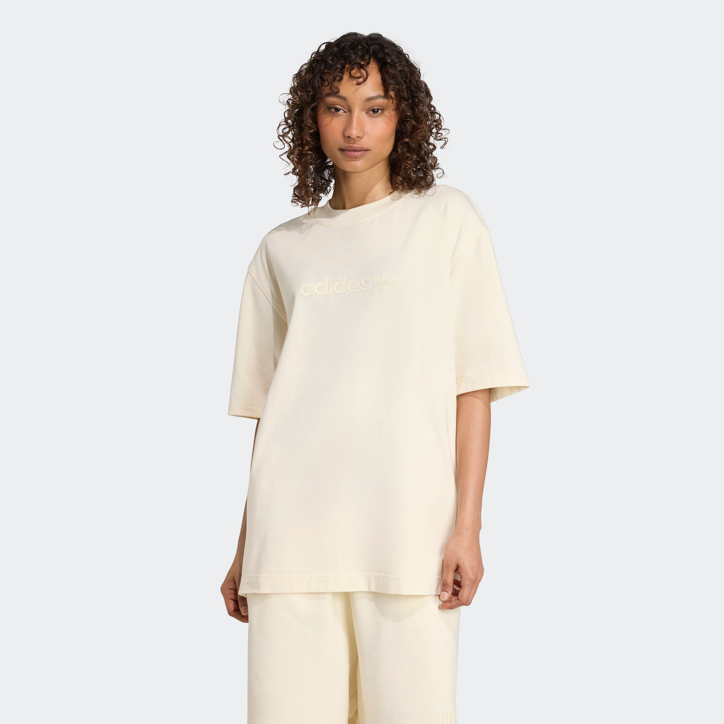 adidas Originals T-Shirt ESS LIN TEE OS Oversize-Passform, Halbarm, mit Run günstig online kaufen