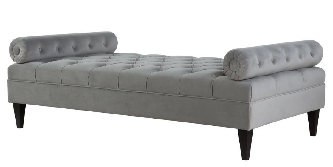 JVmoebel Chaiselongue Graues Chaiselongue Modern Design Sofa Liege Möbel Neu Wohnzimmer, Made in Europe