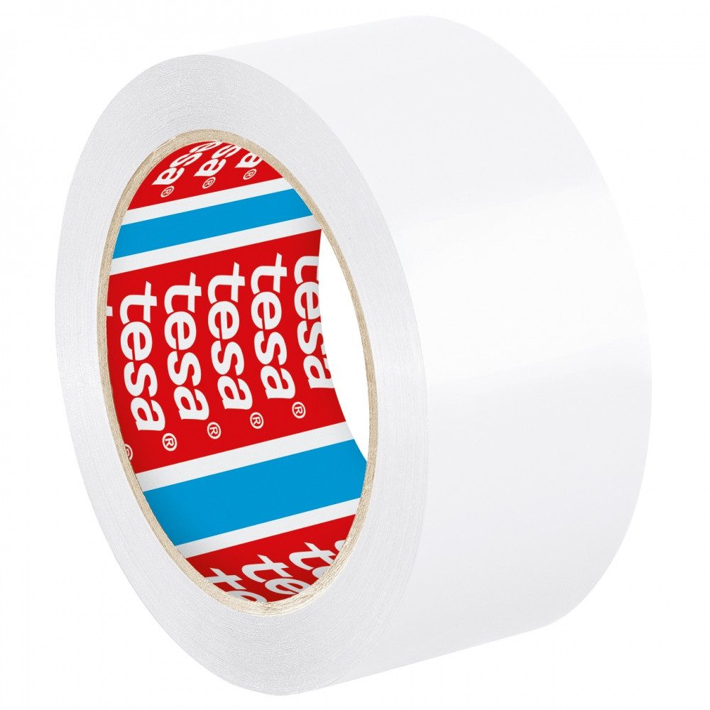 tesa tesa tesapack PP 4195, 66m 50mm, weiß Klebeband. Elektro-Kabel, Hochwertiges PP-Klebeband