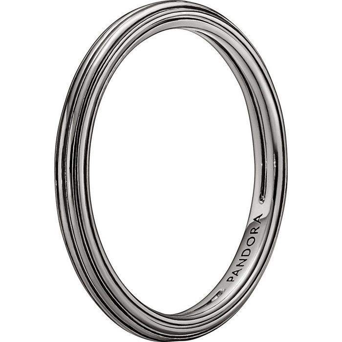 Pandora Silberring Pandora Ring Stackable 149591C00 Pandora Me Ring Ruthenium plattiert D (1-tlg)
