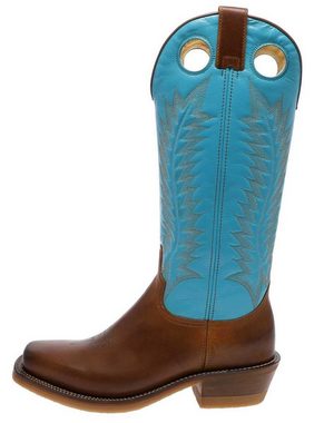 Sendra Boots 17617 MUSTI Damen Buckaroo Stiefel Braun Cowboystiefel Rahmengenäht