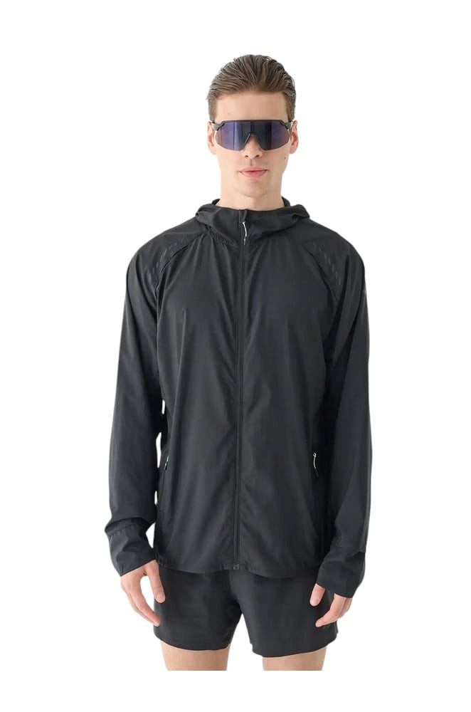 4F Laufjacke Technical M553 (leicht, atmungsaktiv) anthrazitgrau Herren