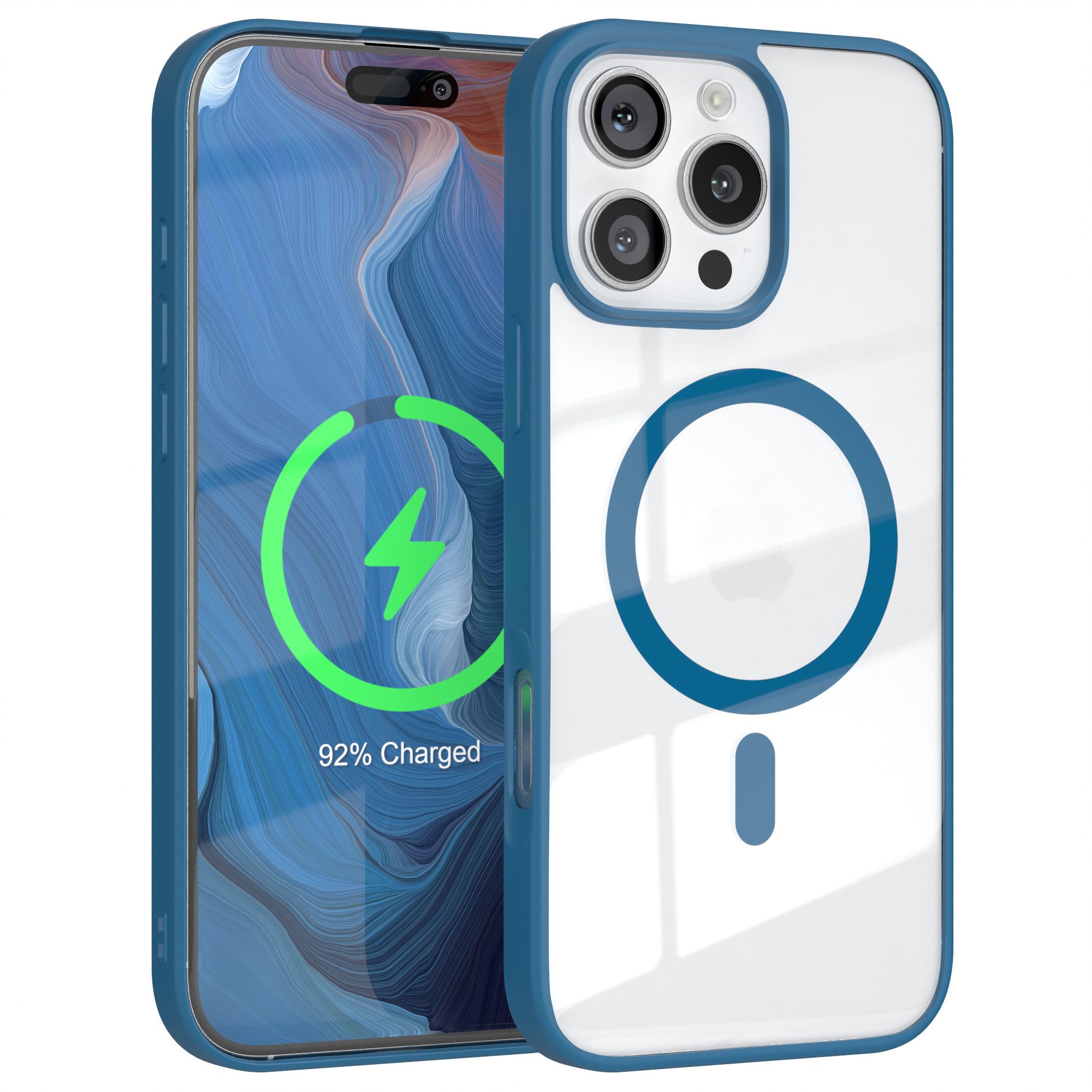 EAZY CASE Warnweste Universal Warnweste mit Schnalle Reflektorweste Sichtbar im Dunkeln für Sport Joggen Motorrad Weste Rot