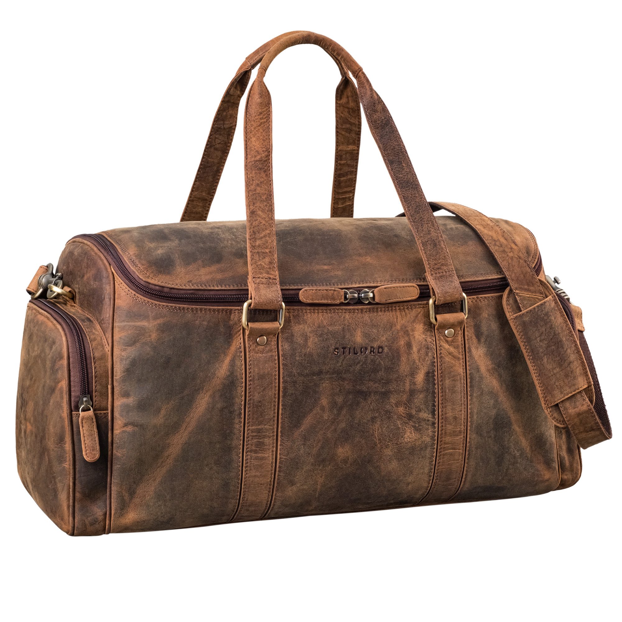 STILORD Weekender "Myles" Vintage Weekender Reisetasche Herren Leder zum Umhängen