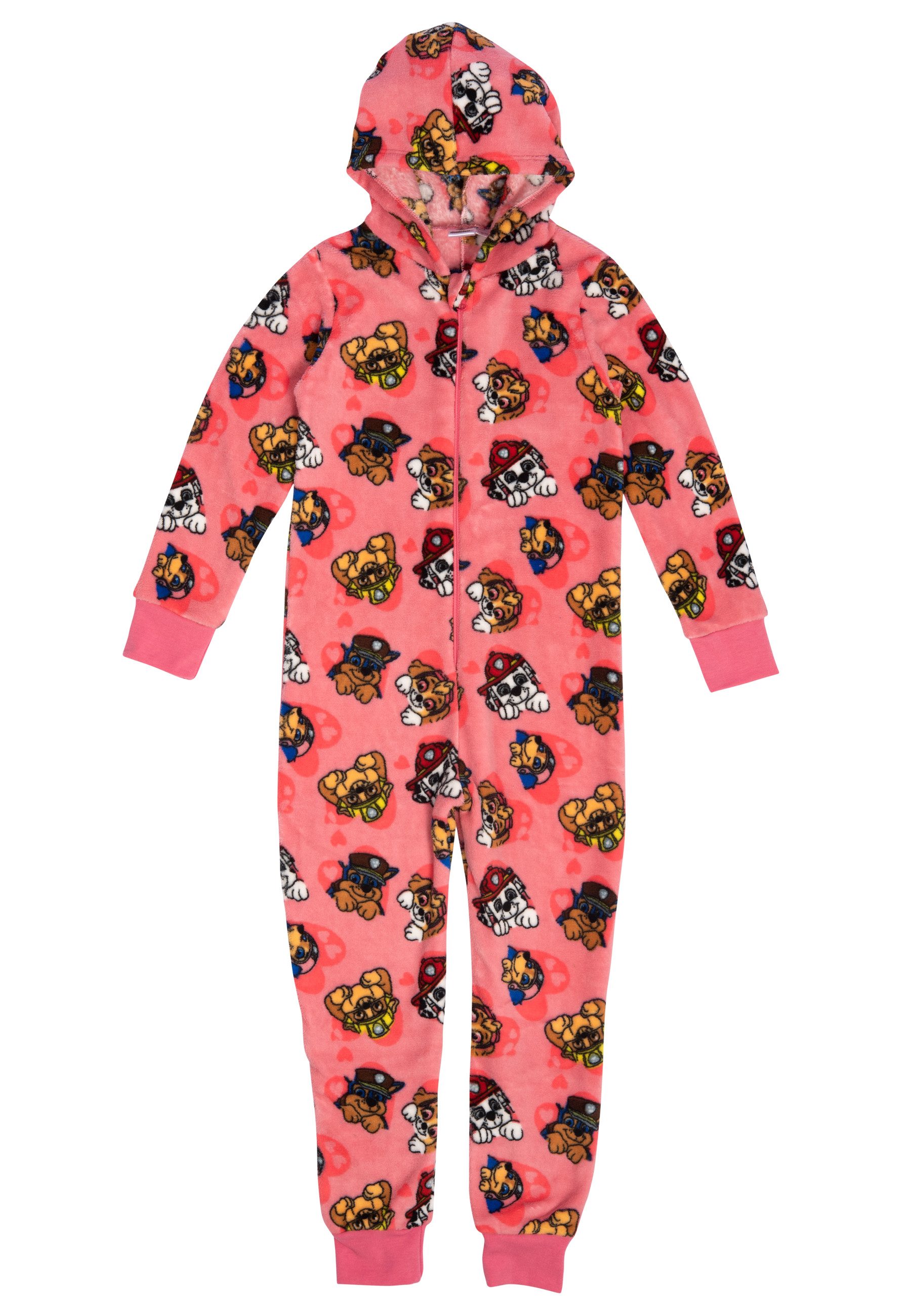 United Labels® Jumpsuit Paw Patrol Jumpsuit Kapuze Mädchen Overall Pyjama Schlafanzug Rosa