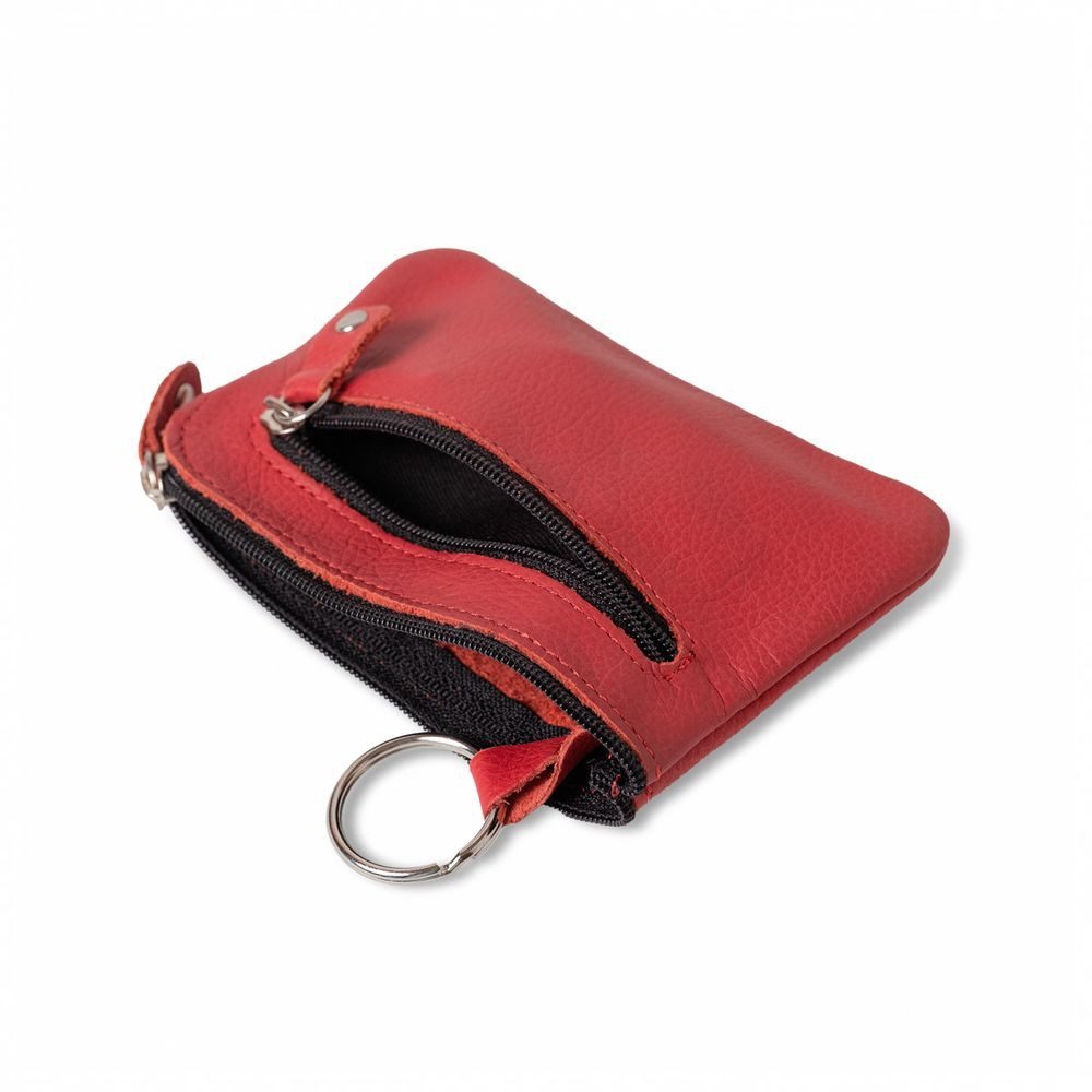 Hamosons Schlüsseltasche Großes Schlüsselmäppchen, Leder, Rot, Hamosons, 142 – Bild 3 von 3