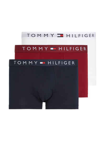 Tommy Hilfiger Underwear Trunk 3P TRUNK WB (Packung, 3-St., 3er) mit Tommy Hilfiger Logo-Elastikbund