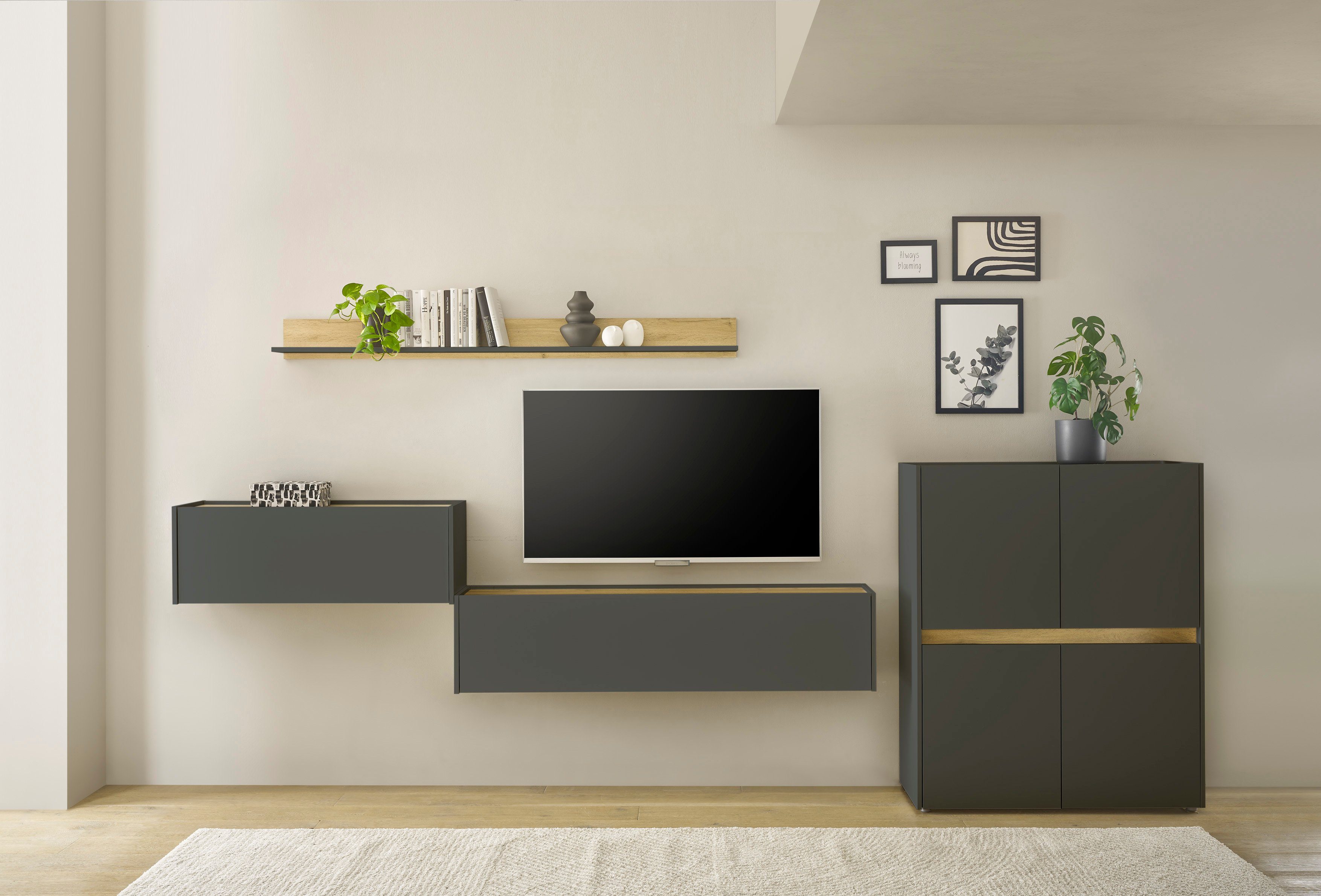 INOSIGN Büromöbel-Set CiTY/GiRON, (Set, 4-tlg), Wandsekretär, Home Office