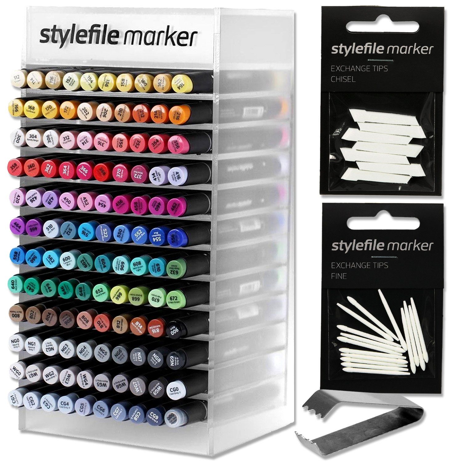 Stylefile Marker Stylefile Classic Twin Marker Komplettset inkl. Zubehör