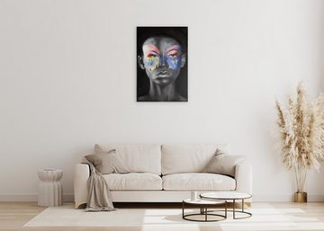 KUNSTLOFT Gemälde Butterfly Transformation 60x90 cm, Leinwandbild 100% HANDGEMALT Wandbild Wohnzimmer