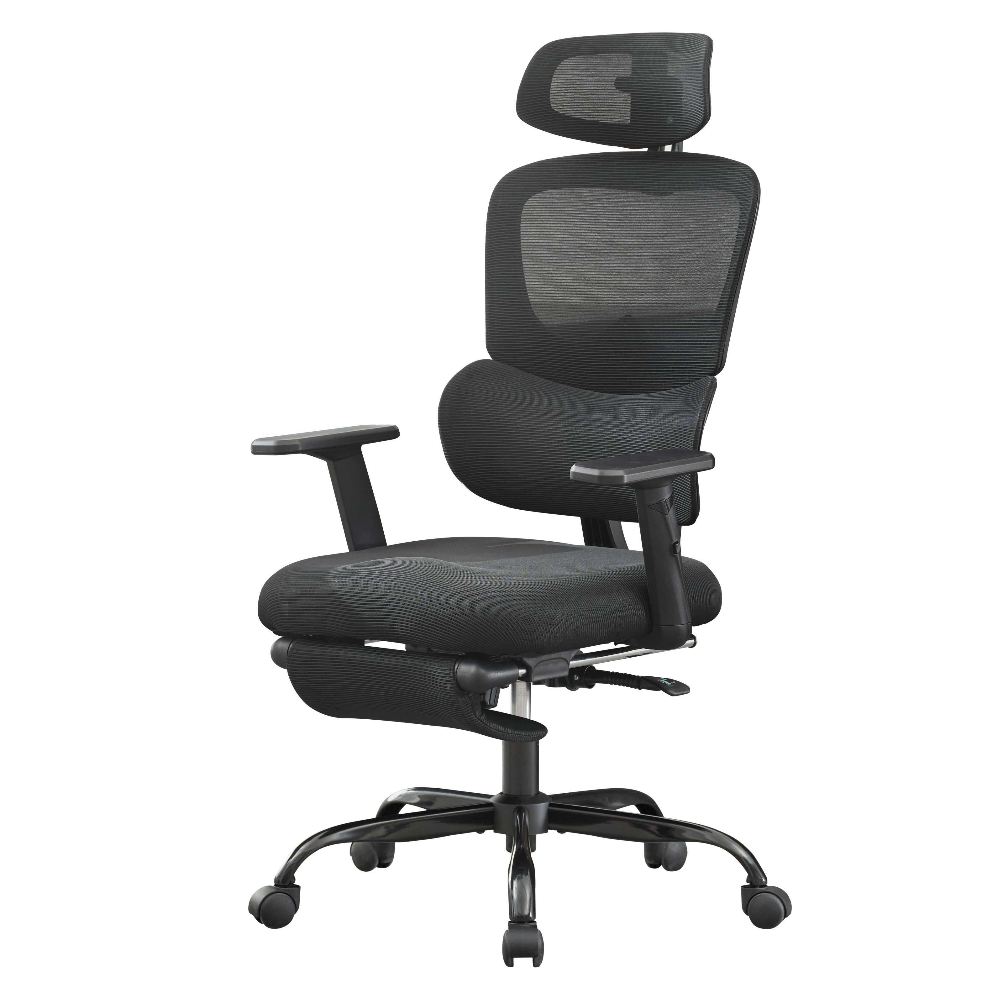 UEV Bürostuhl Ergonomischer mit Fußstütze Schreibtischstuhl günstig online kaufen
