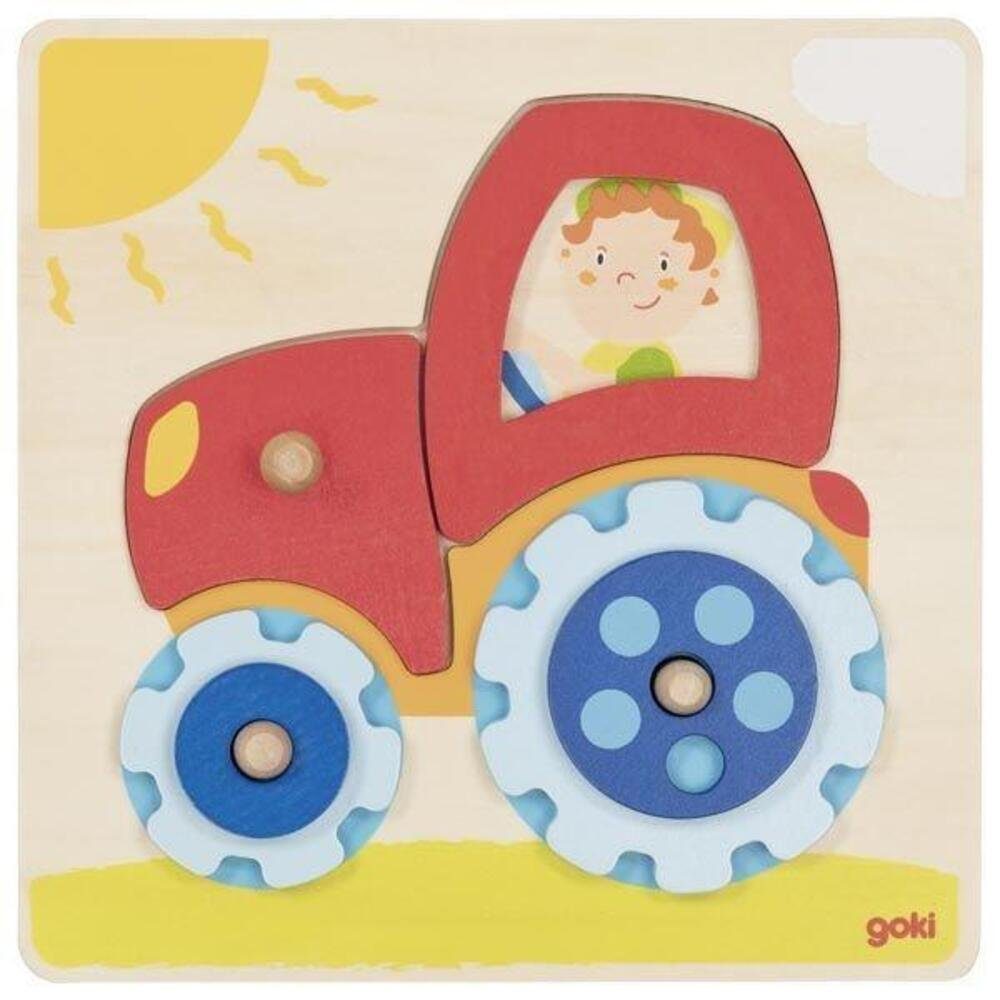Gollnest & Kiesel Puzzle Steckpuzzle Traktor, Puzzleteile
