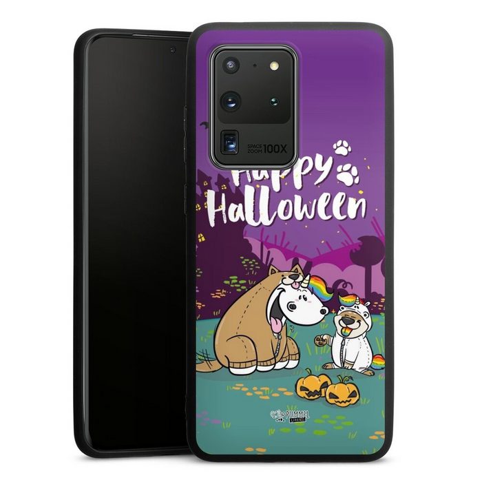 DeinDesign Handyhülle Pummeleinhorn Bisu Happy Halloween Samsung Galaxy S20 Ultra 5G Silikon Hülle Premium Case