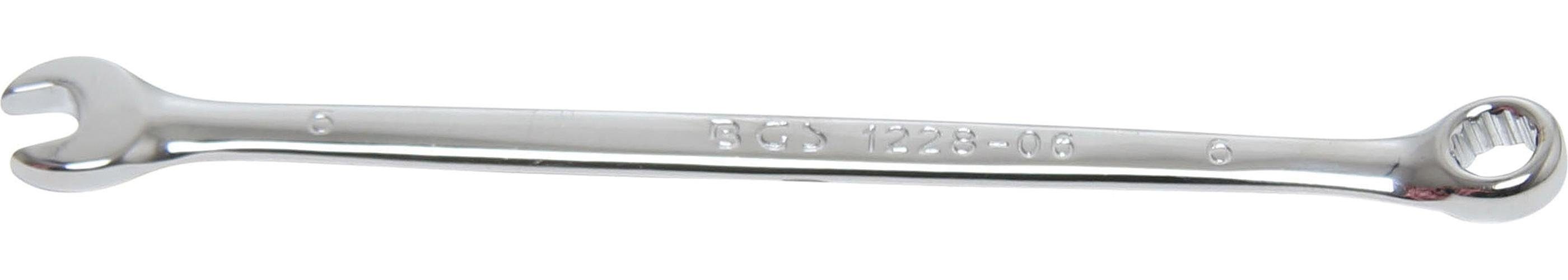 BGS technic Maulschlüssel Maul-Ringschlüssel, extra lang, SW 6 mm