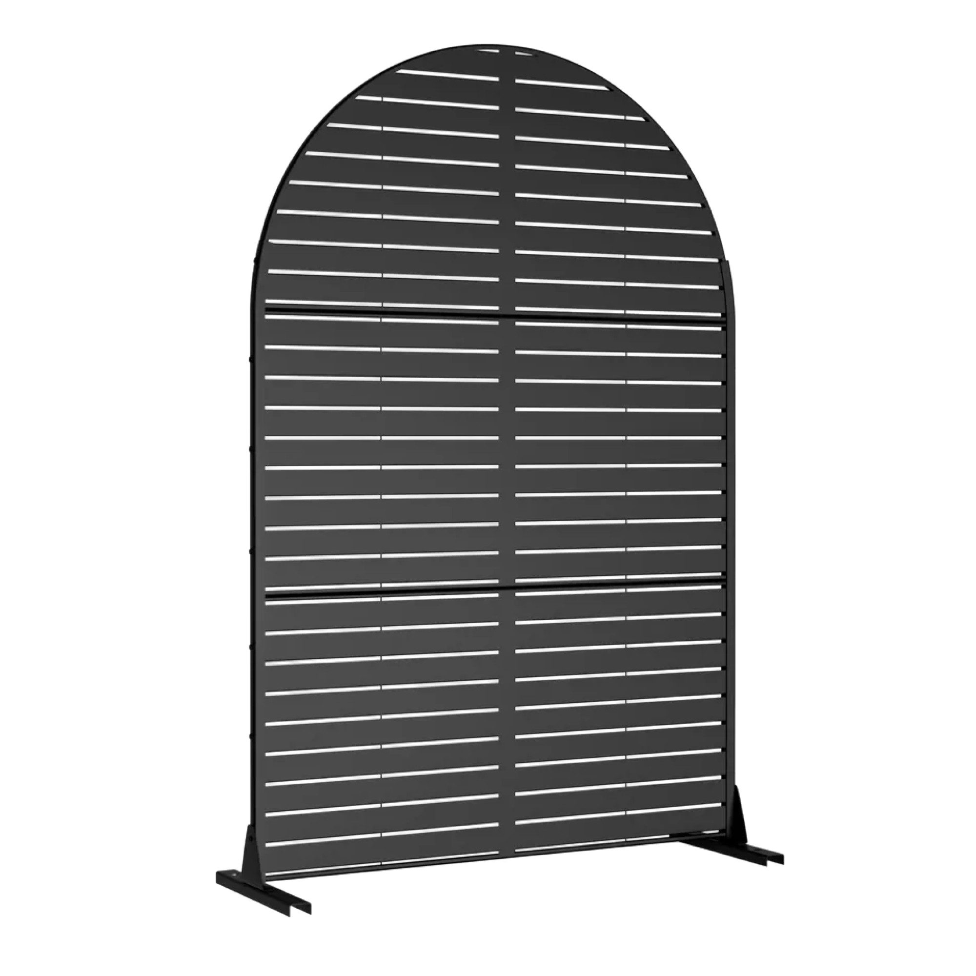 casa.pro Stellwand, »Nodepp« Rundbogenform 180 x 120 cm indoor outdoor Stahl Schwarz