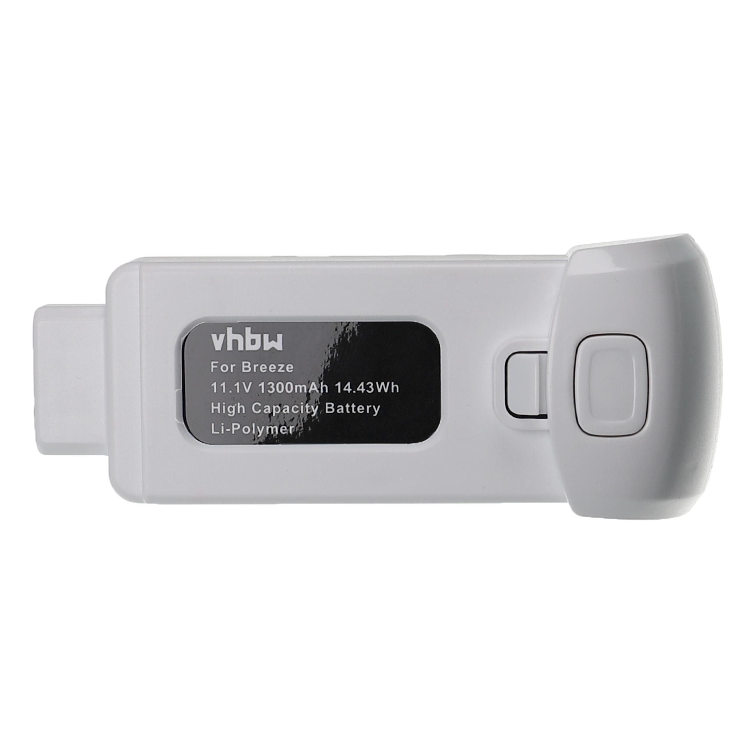 passend für Yuneec Breeze 4K, Breeze Modellbau Drohne (1300 mAh, 11,1 Drohnen-Akku