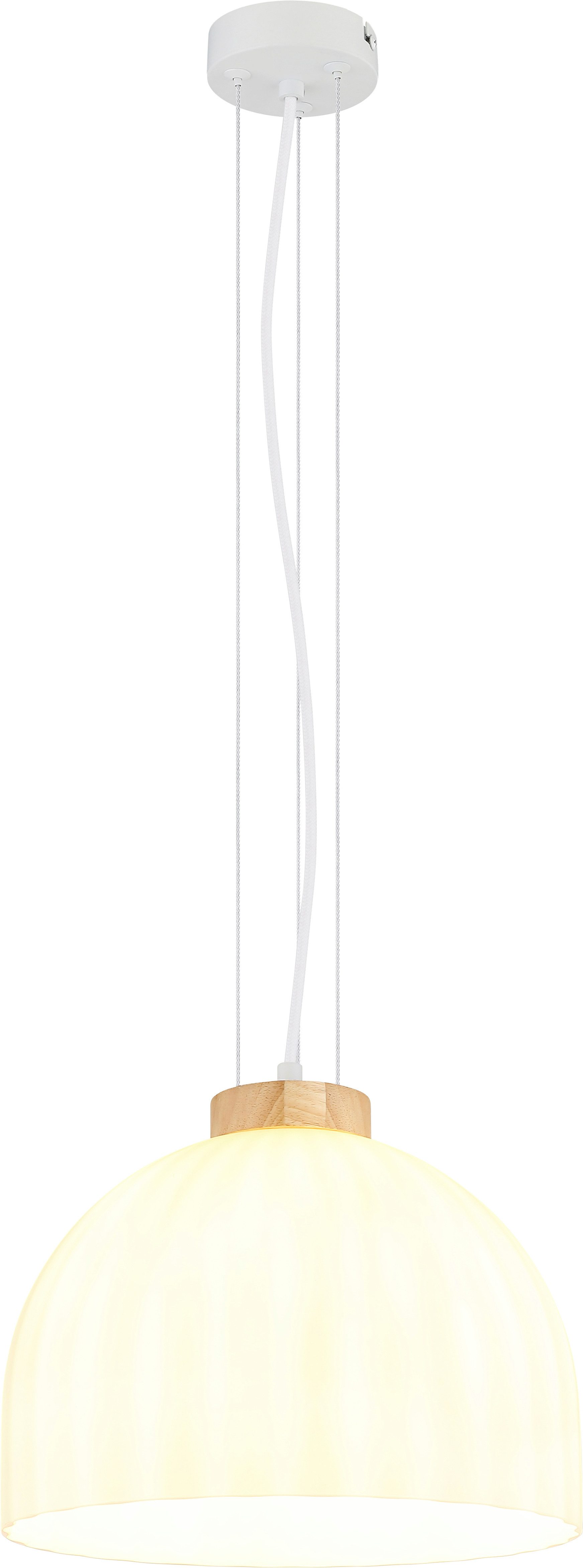 GLOBO LIGHTING Hängeleuchte SWANSON, ohne Leuchtmittel, Hängeleuchte mit Glas amber, warmes Licht, stilvoll elegant