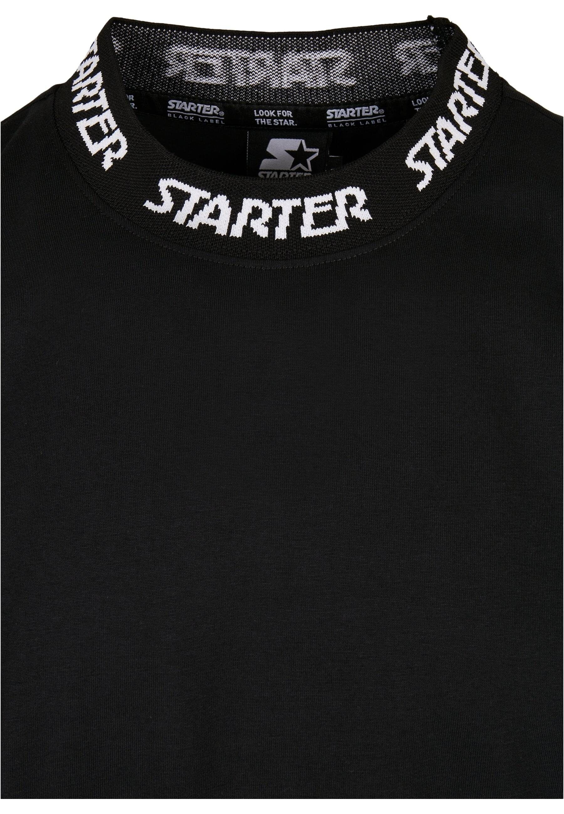 Herren T-Shirt Tee Jaquard (1-tlg) Starter Rib Starter black