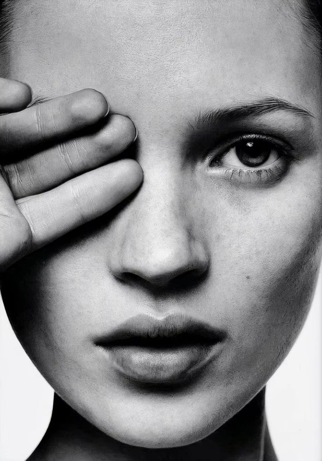 TPFLiving Kunstdruck OHNE RAHMEN, Vintage retro Fotografie - Kate Moss - Wa günstig online kaufen