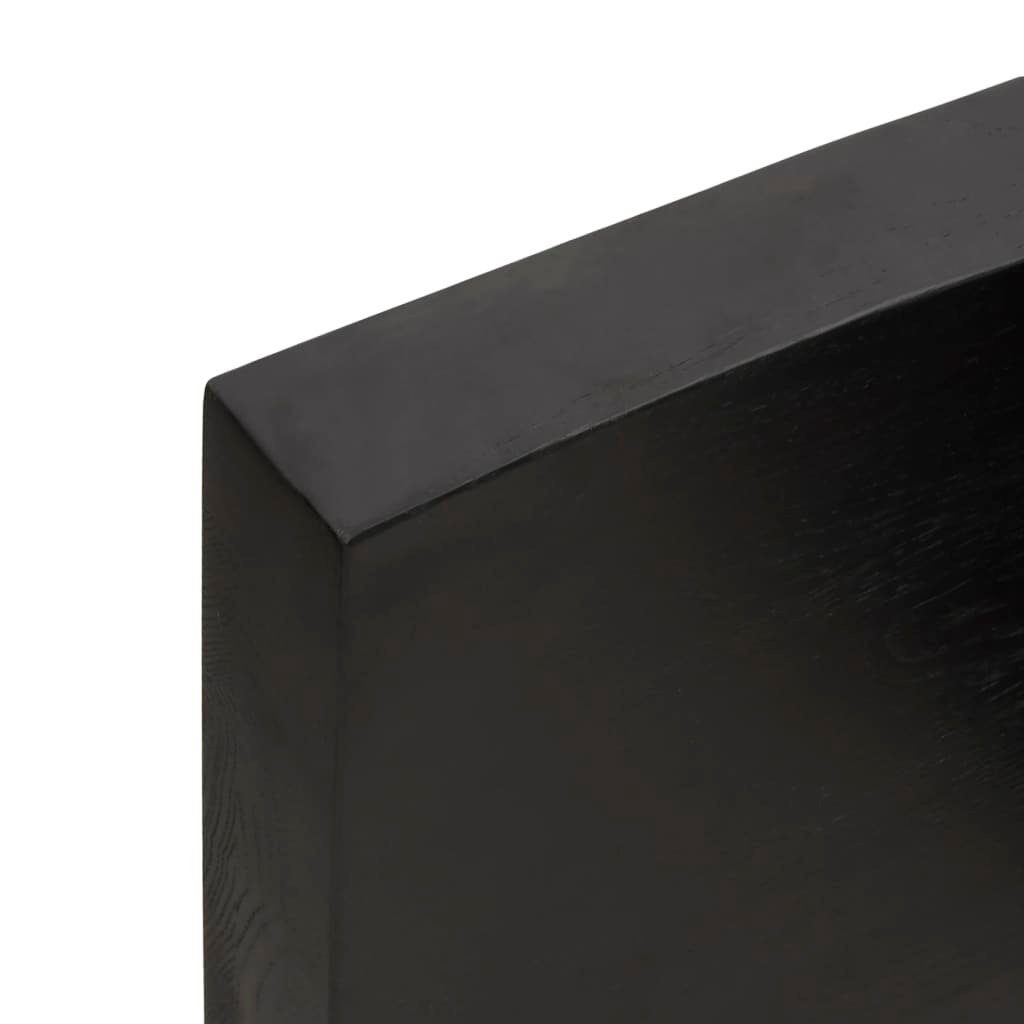 200x40x(2-6)cm Massivholz Behandelt furnicato Eiche Tischplatte