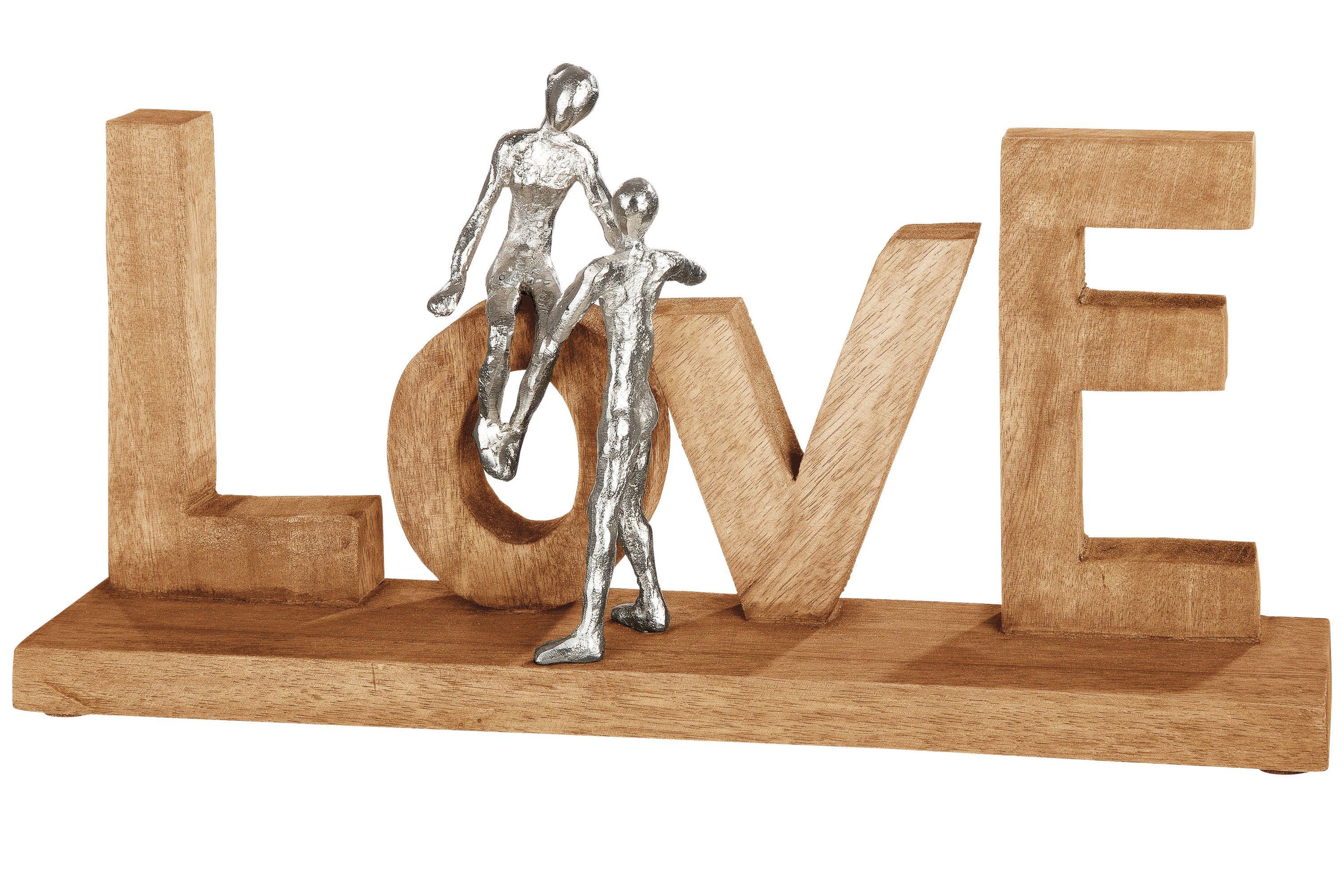 GMD Living Dekoobjekt LOVE, Schriftzug "LOVE" aus robustem Mangoholz