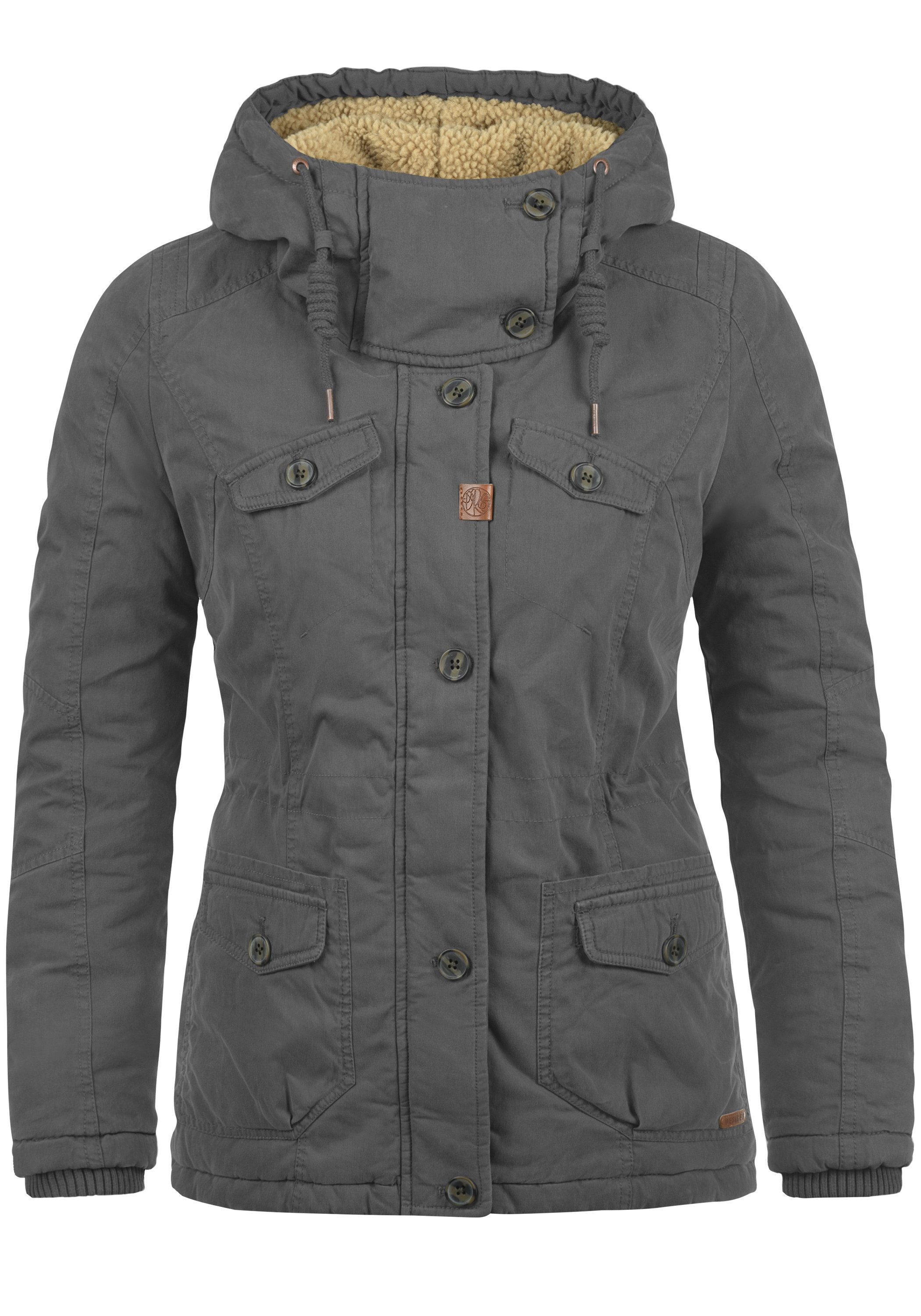 DESIRES Winterjacke Lewana warme Jacke mit Teddyfutter