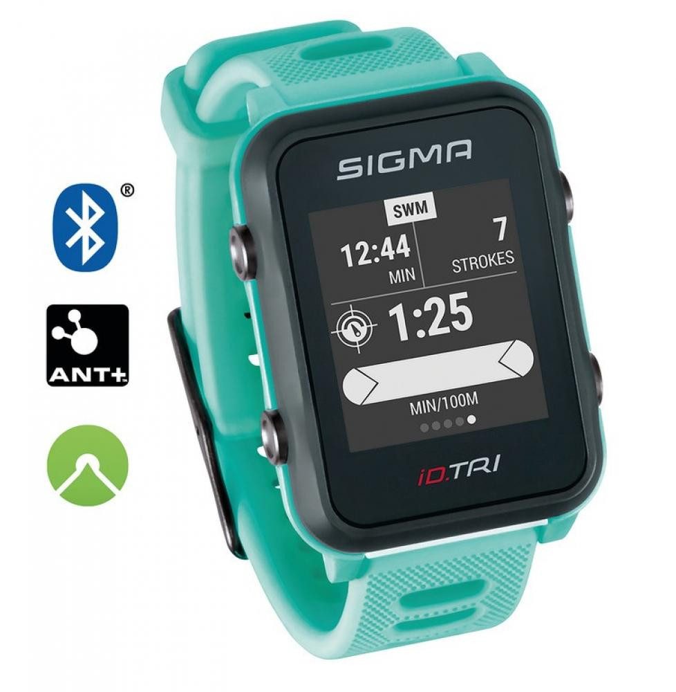 SIGMA Fahrradcomputer Sigma Sport Uhr ID Tri Basic neon mint