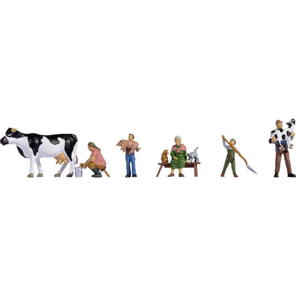 Modelleisenbahn-Figur H0 Figuren Bauernfamilie