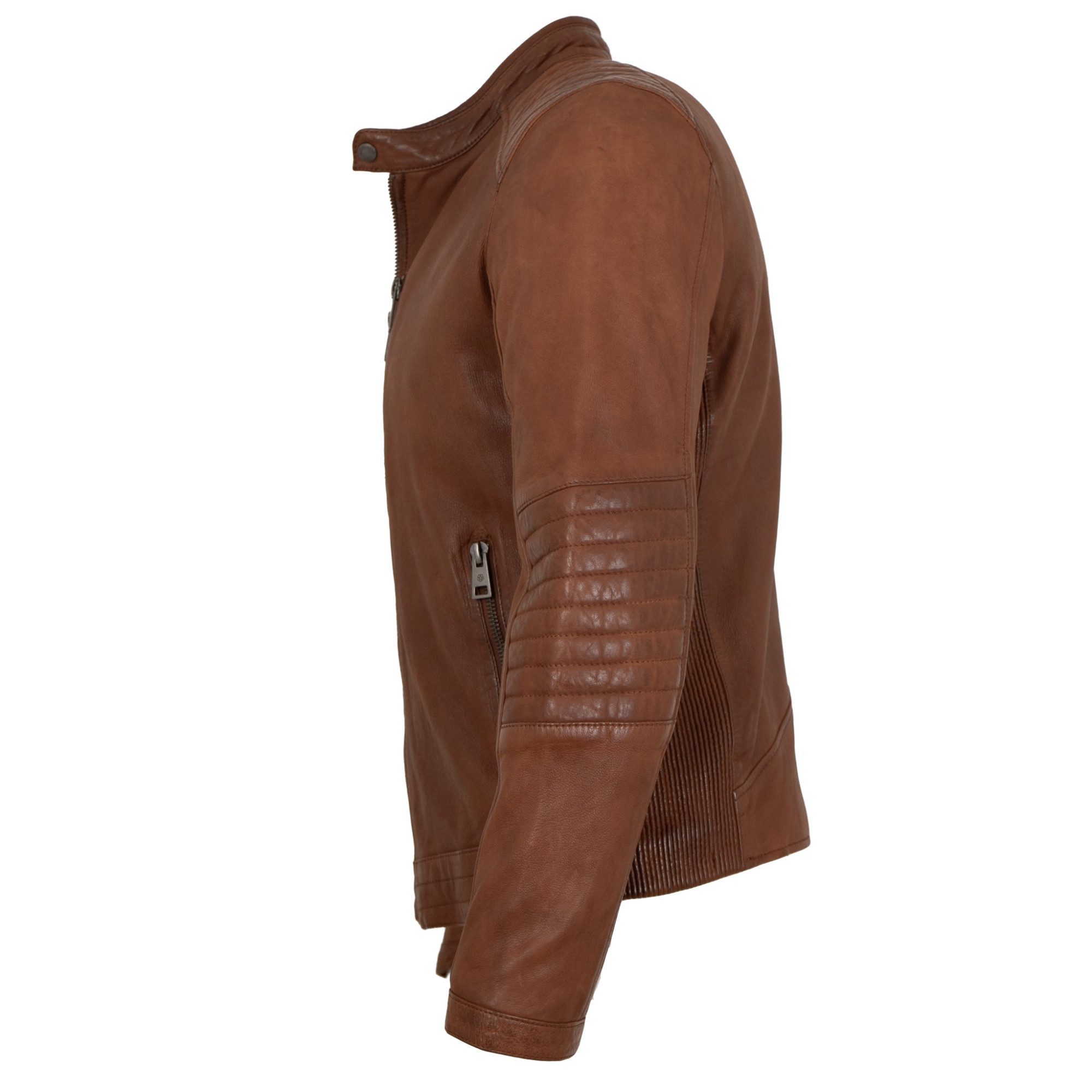Milestone Lederjacke MSFloriano Milestone - Herren Lederjacke Lammnappa teracotta