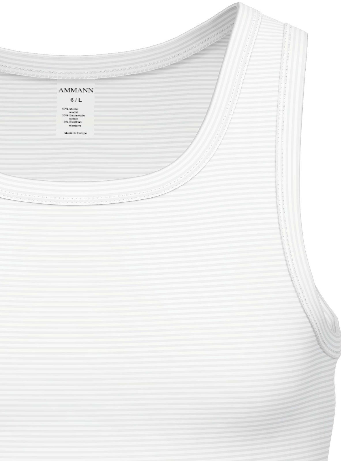 Ammann Achselhemd Athletic Shirt Day Modern / Cotton & More (Stück, 1-St) hohe Markenqualität