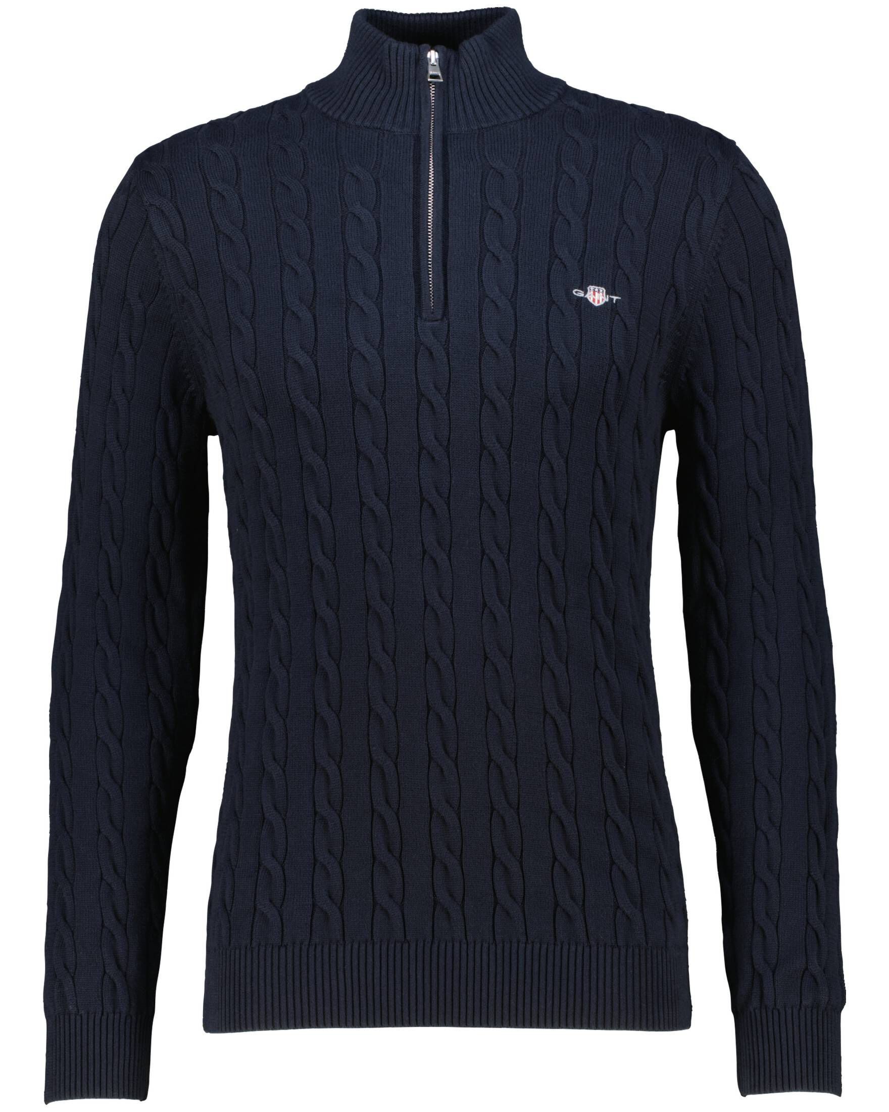Strickpullover Herren Troyer COTTON CABLE HALF ZIP
