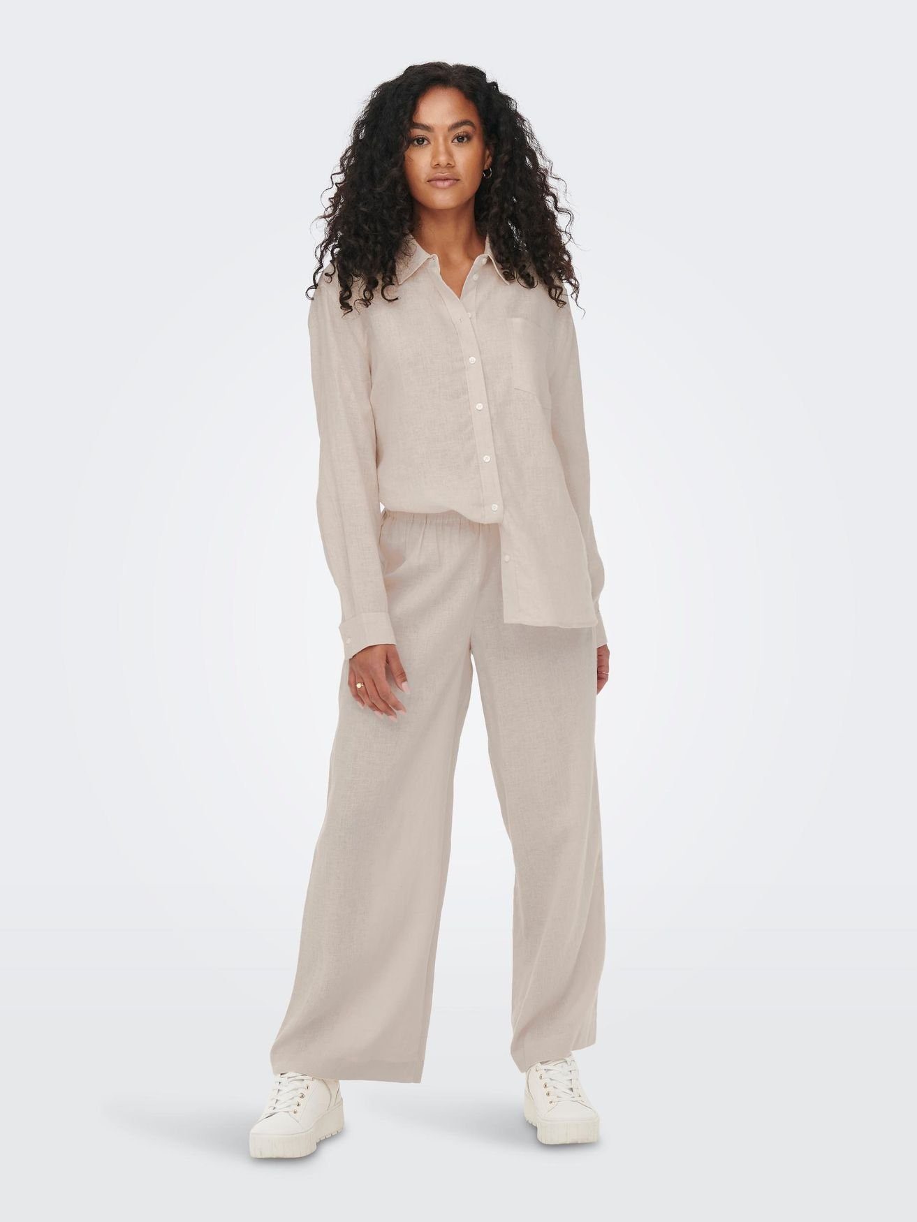 ONLY Stoffhose ONLTOKYO HW LINEN BLEND günstig online kaufen