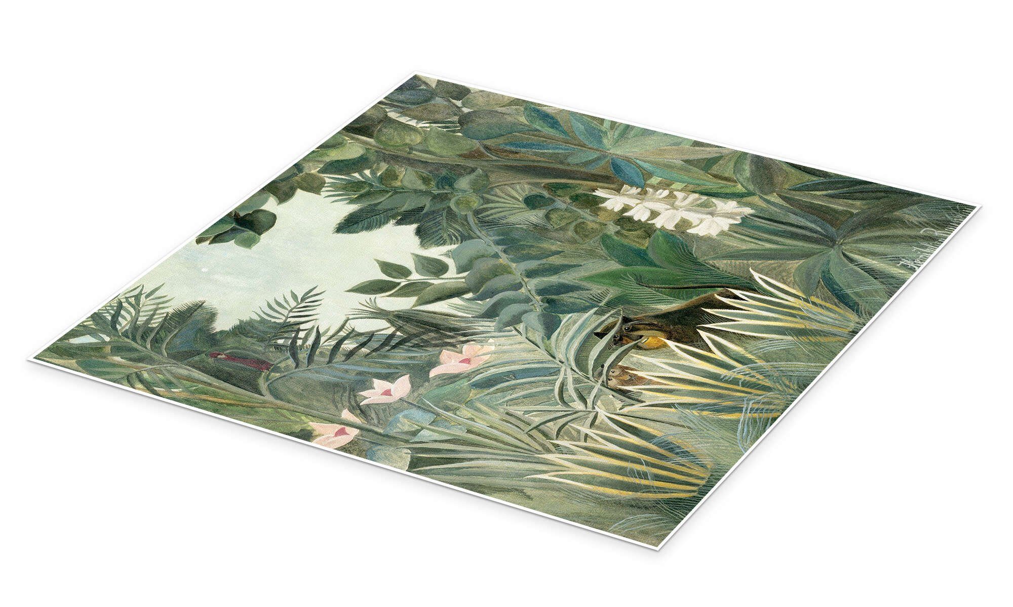 Posterlounge Wandbild Äquatorialer Dschungel, Henri Rousseau, erhältlich al günstig online kaufen