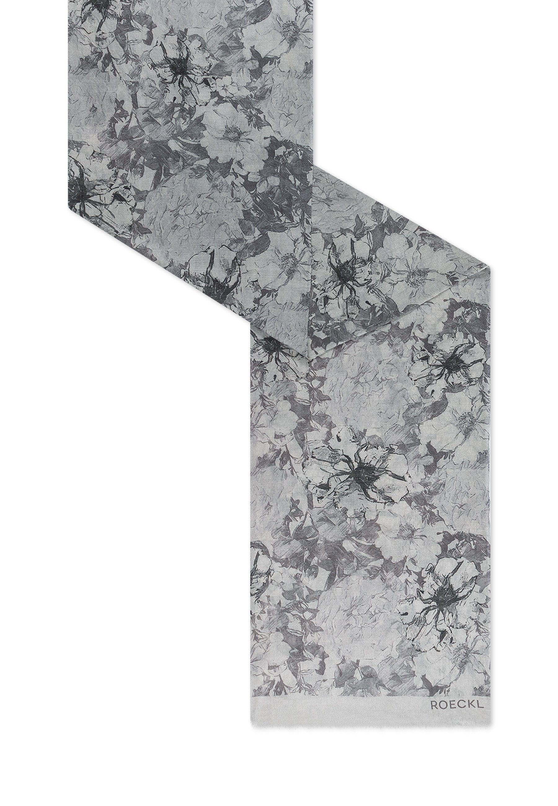 Roeckl Schal FLOWER WIND, Florales Wolltuch