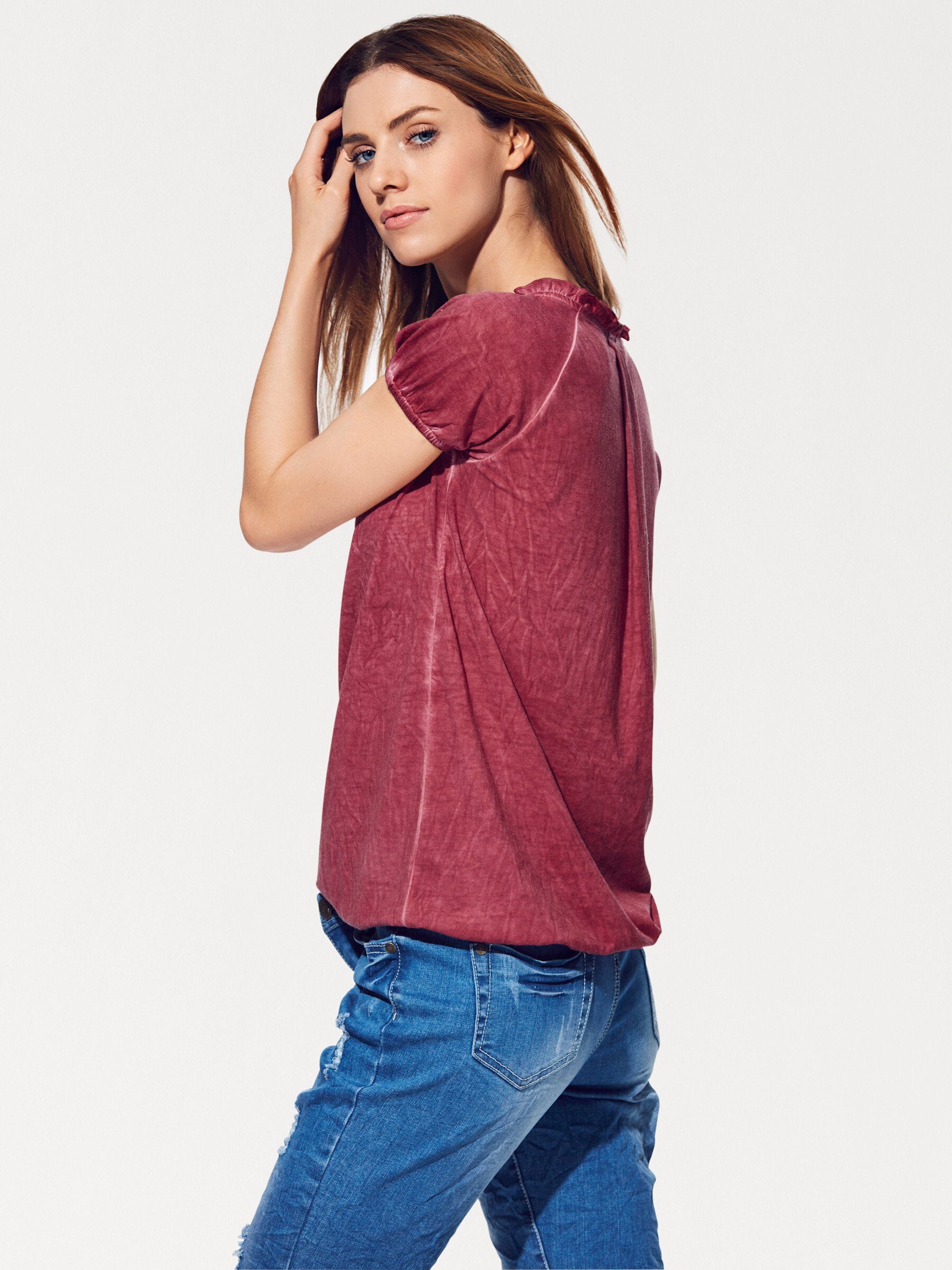 heine T-Shirt V-Shirt Kurzarm günstig online kaufen