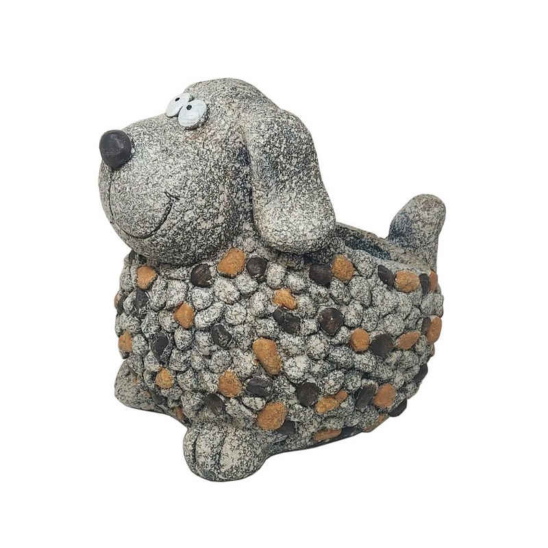 formano Pflanzschale Pflanzgefäß Stones Hund (1 St., 1x Pflanzgefäß Hund, ohne Dekoration), Blumenkübel Gartendeko
