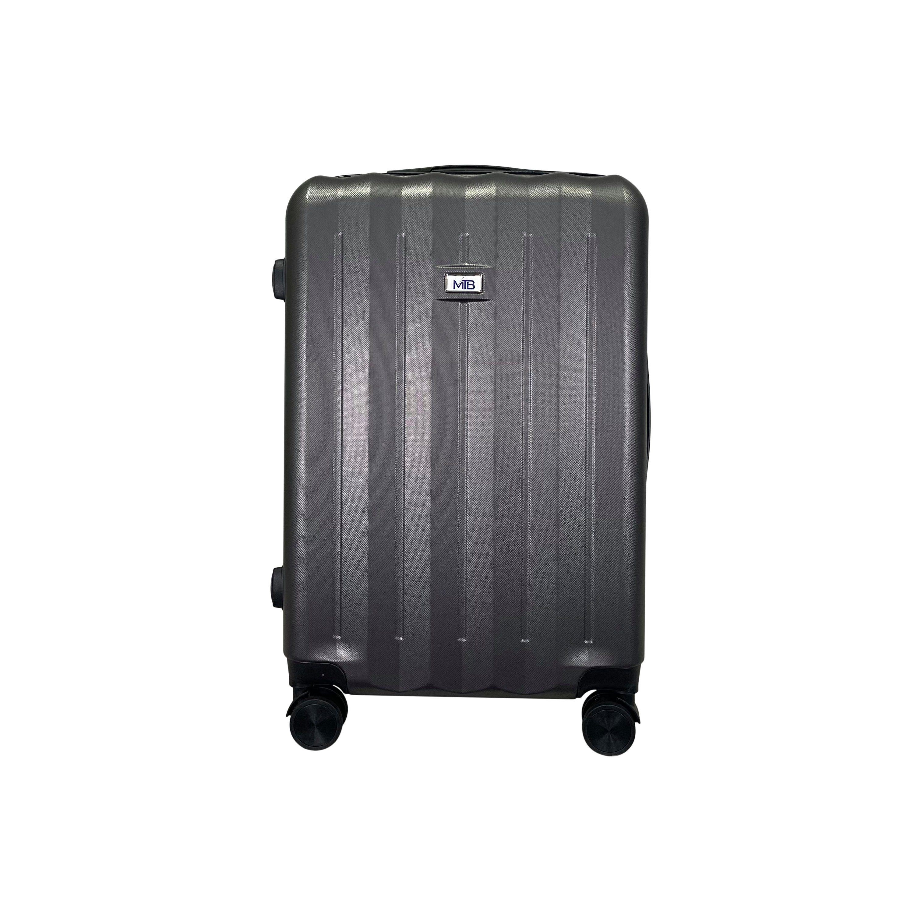 Hartschalen MTB Anthrazit Reisekoffer Koffer (Handgepäck-Mittel-Groß-Set) erweiterbar ABS