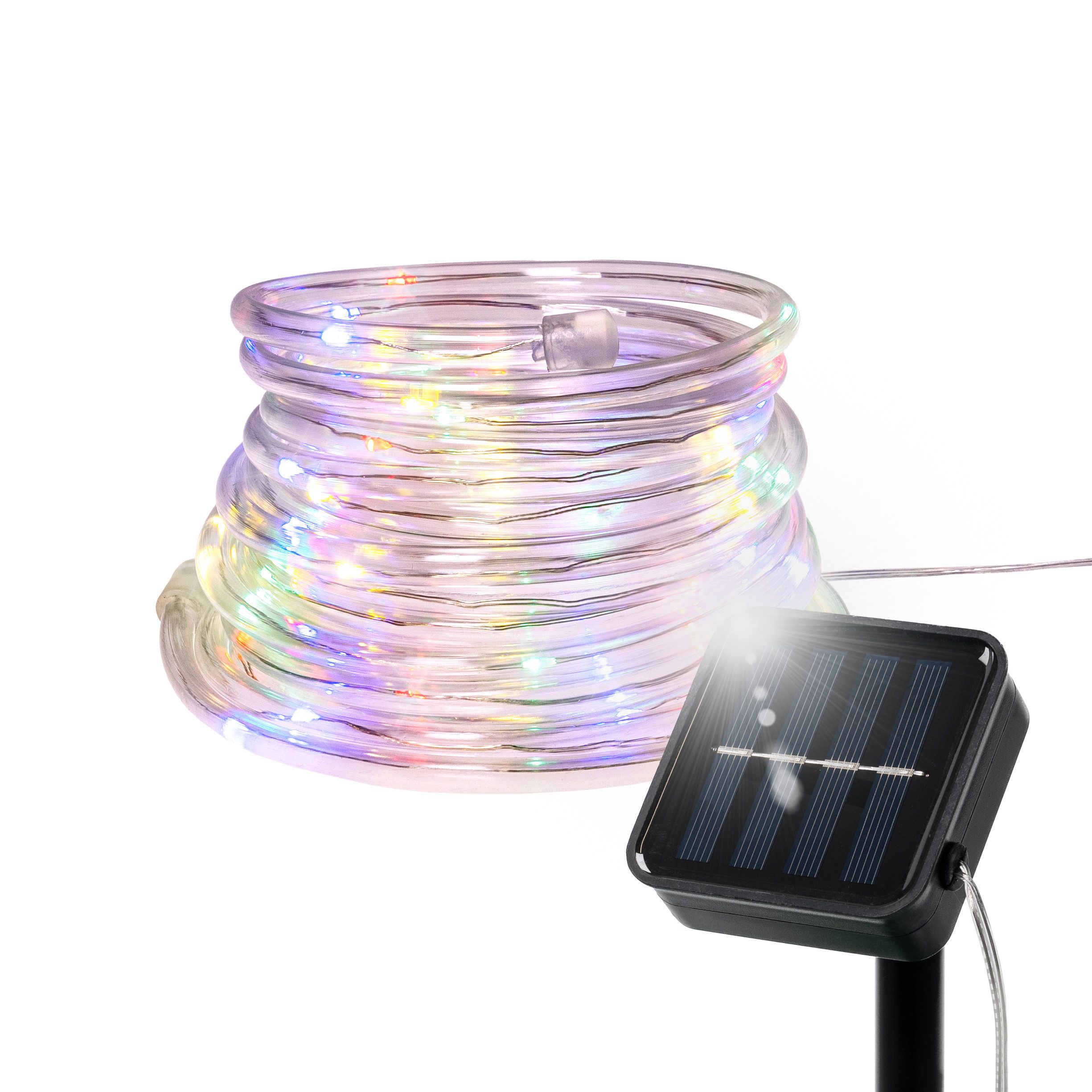 IC Gardenworld LED-Lichterschlauch Solar Lichterschlauch mit 50 bunten LED, günstig online kaufen