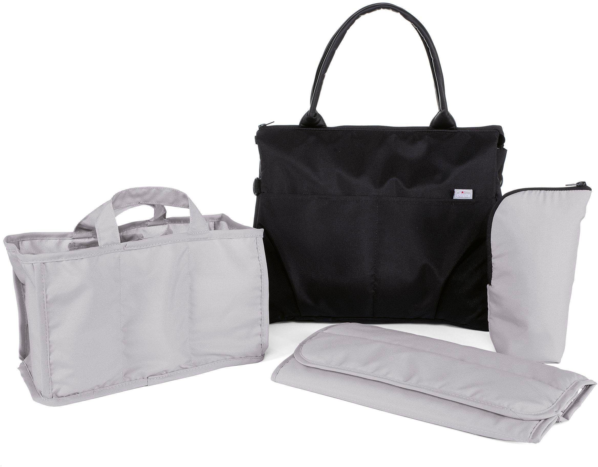 Rucksackfunktion und Black, Wickelunterlage mit Pure Organizer Bag, Wickeltasche Chicco