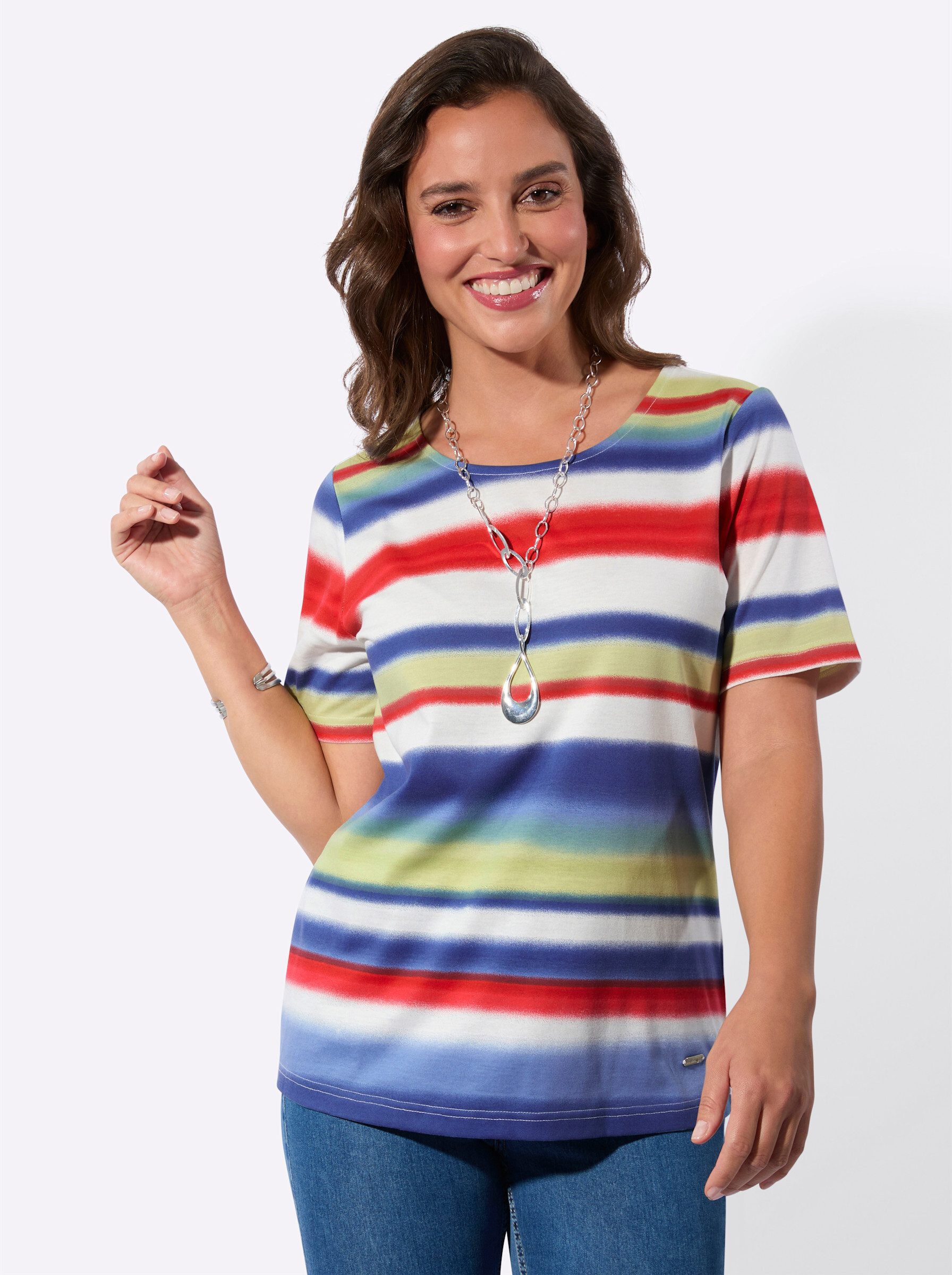 T-Shirt Ringelshirt Kurzarm