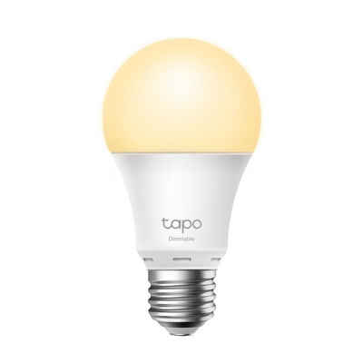 tp-link Tapo L510E Smarte WLAN Glühbirne dimmbar Smarte Lampe, E27, 8.7 W, Tapo App, Smart-Home, weiß