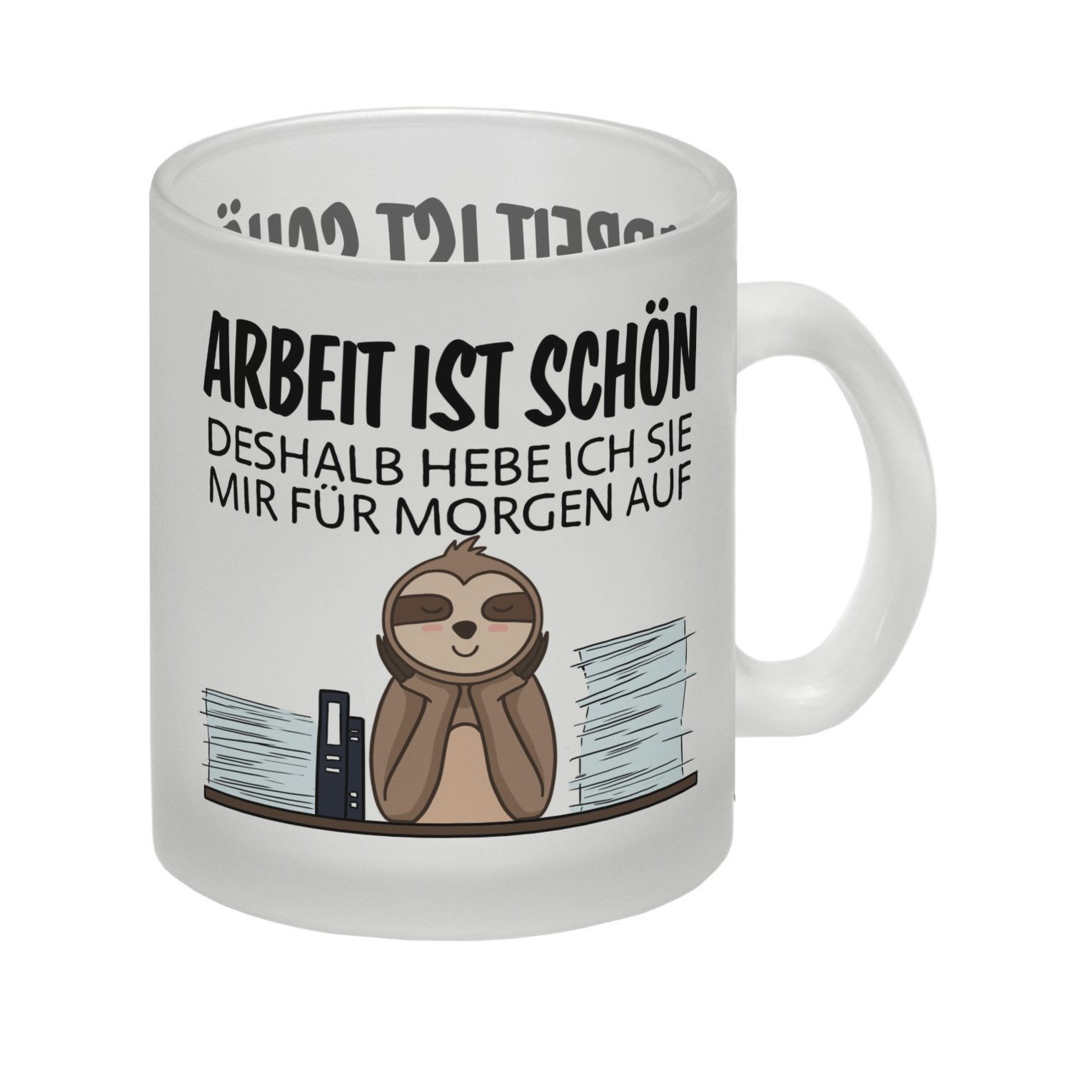 speecheese Tasse Arbeit für aufheben Faultier Glas Tasse