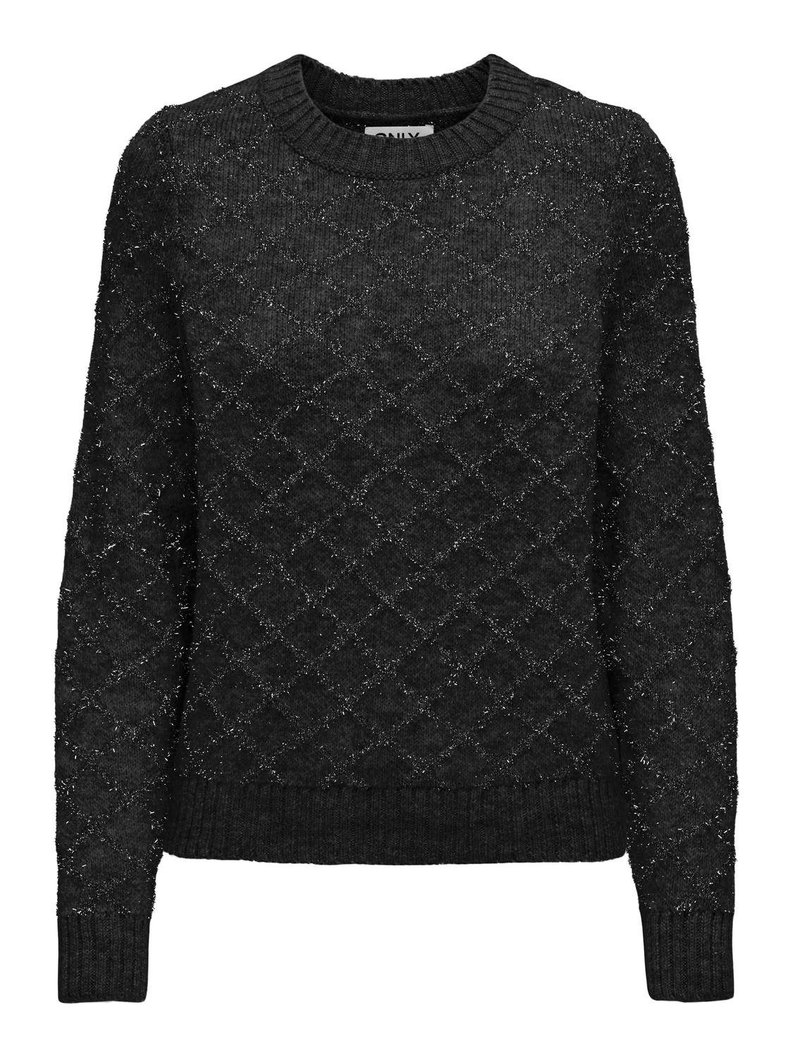 ONLY Rundhalspullover ONLALBA L/S GLITTER O-NECK günstig online kaufen