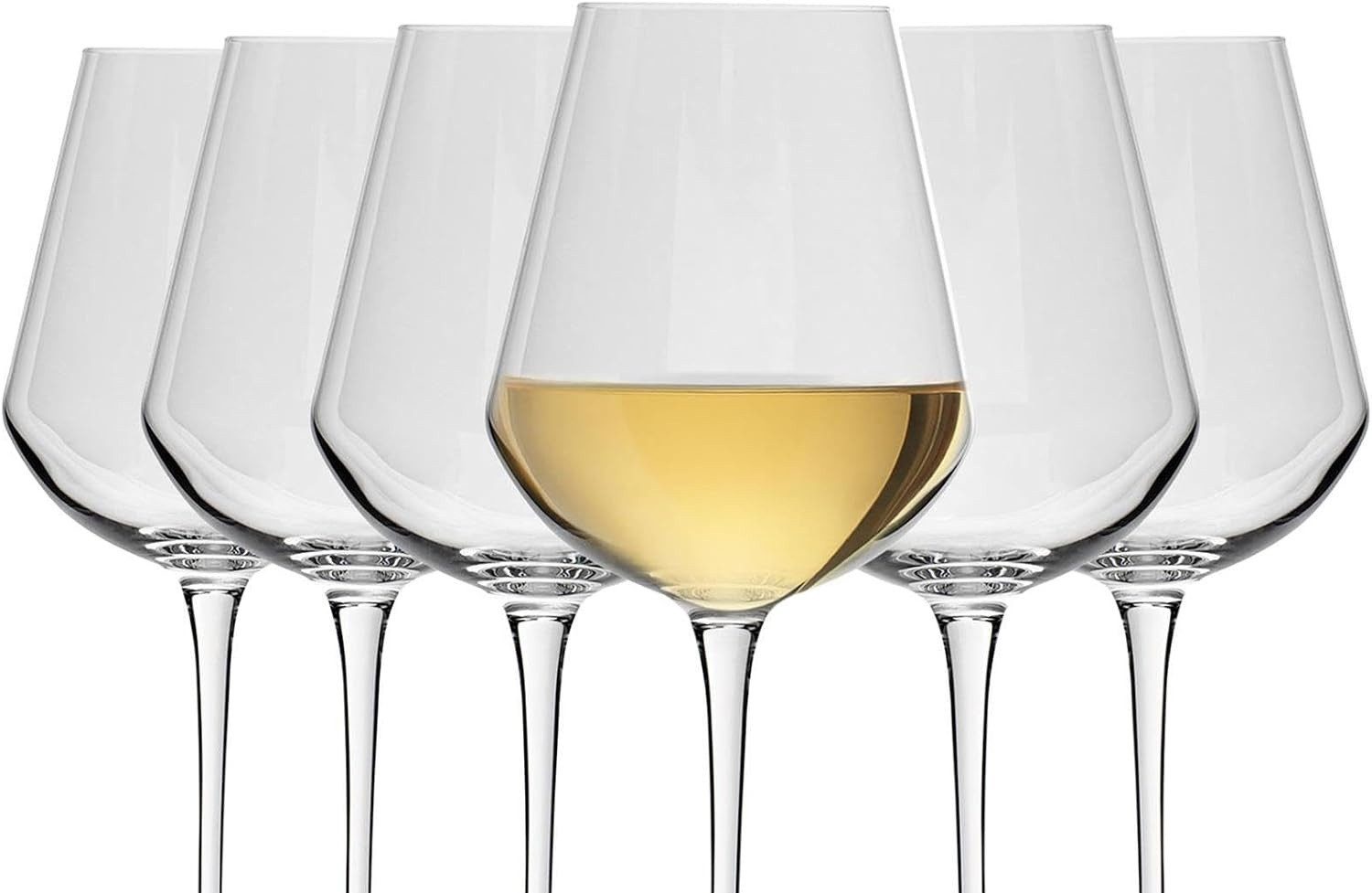 Bormioli Rocco Weinglas 6 x für Weißwein Rotwein Aperitifs InAlto UNO Medium 470ml, 6-tlg.