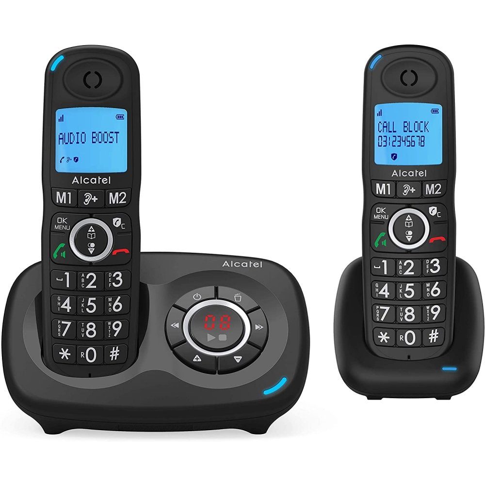 Alcatel XL595B Voice Duo Festnetztelefon - Telefon schwarz 