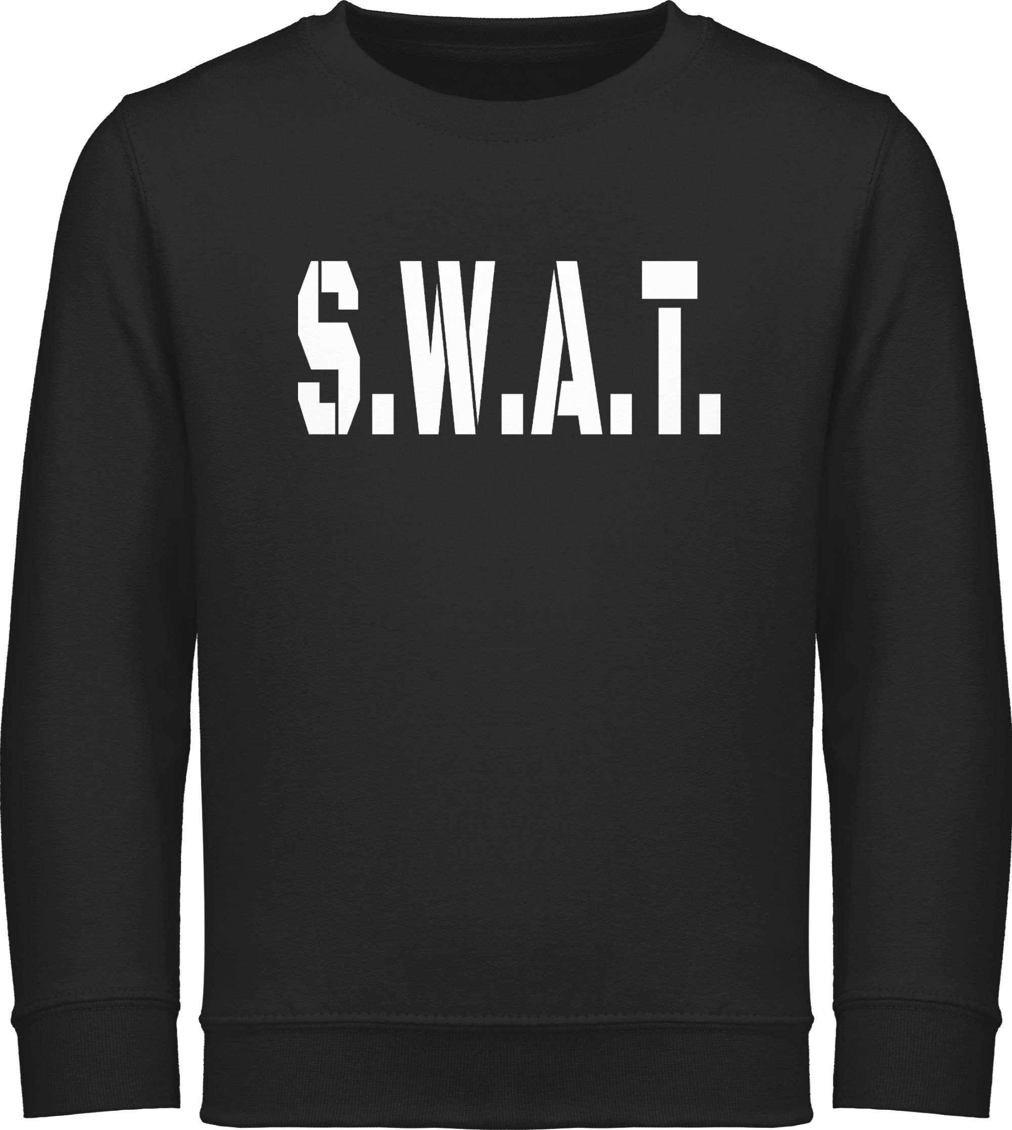 Shirtracer Sweatshirt S.W.A.T. Karneval Kostüm - Polizei SWAT Police  Spezialeinsatzkommando Karneval & Fasching