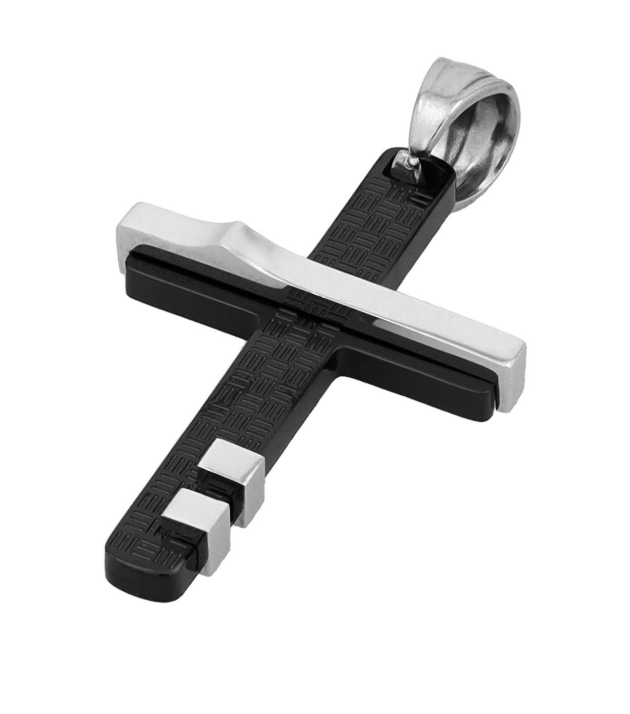 Adelia´s Kettenanhänger Anhänger – Kreuz Kreuzanhänger aus Edelstahl, Ideal als Geschenk zum Valentinstag