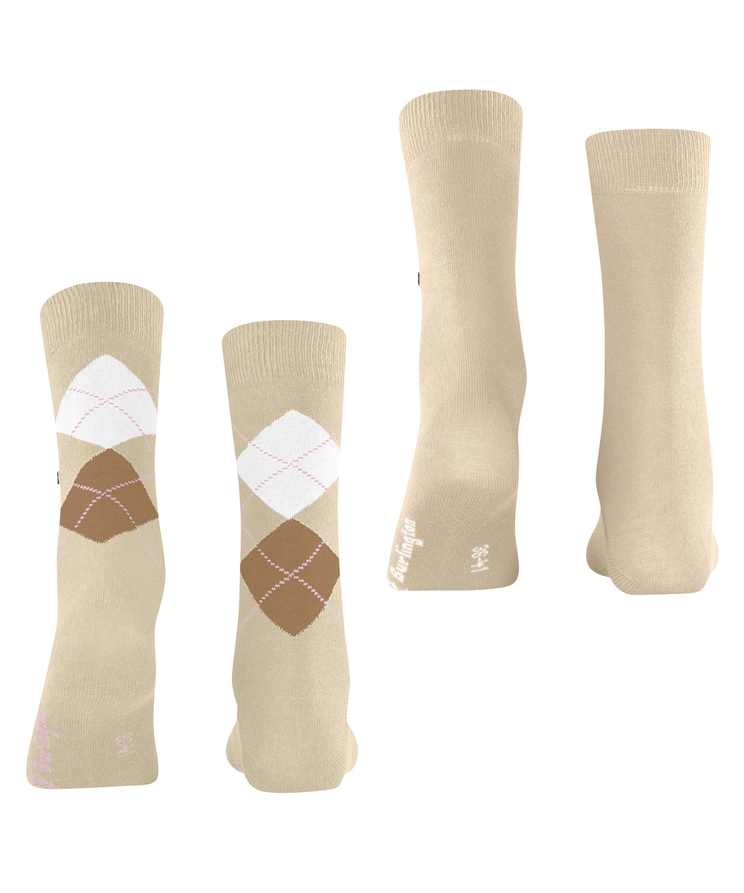 Burlington Socken Burlington Everyday Mix 2-Pack Damen (2-Paar) aus weicher gekämmter Baumwolle