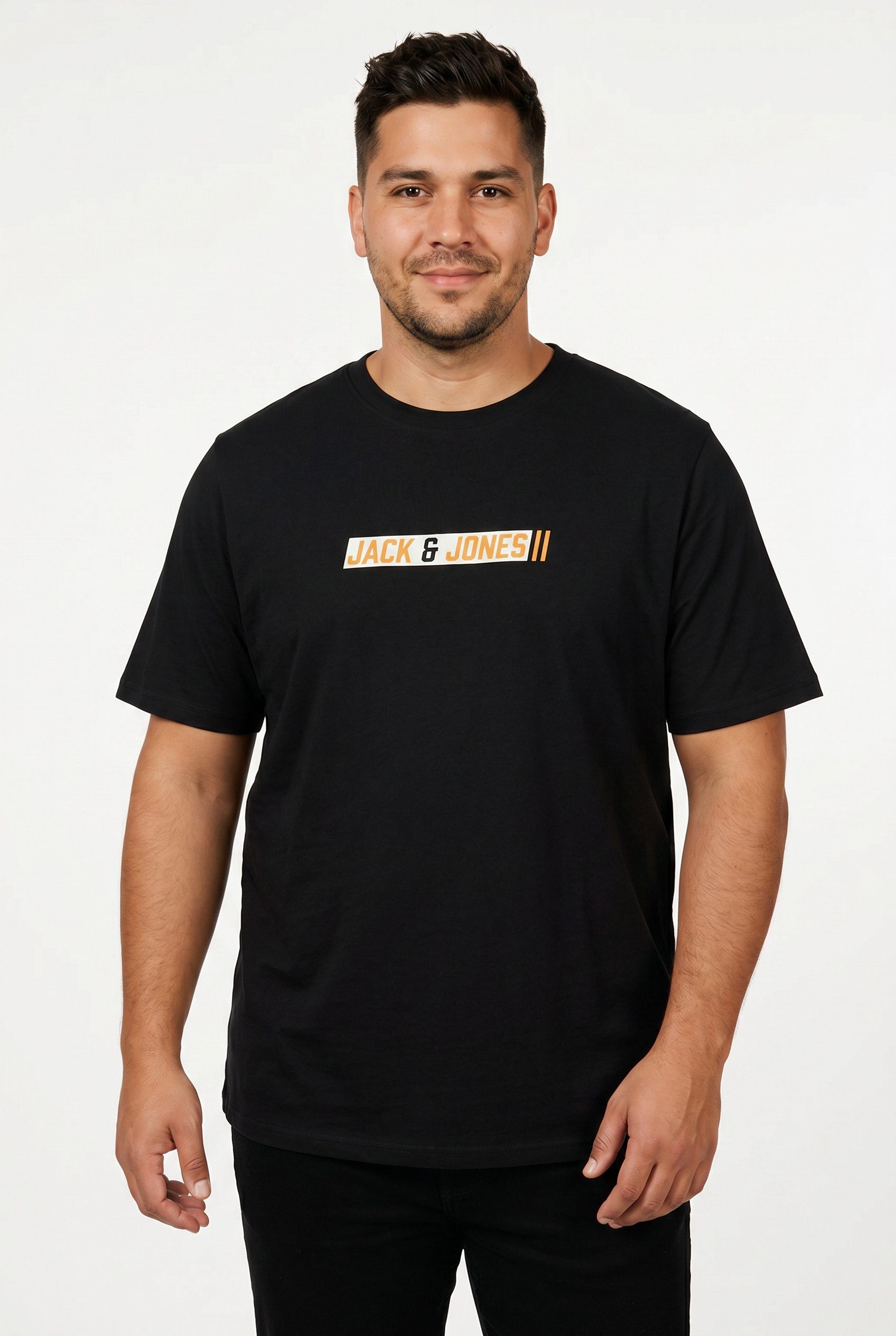 Jack & Jones PlusSize Rundhalsshirt JJMUNK TEE SS CREW NECK SN PLS Baumwolle, normal geschnitten