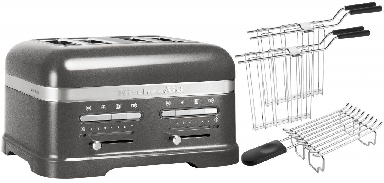 KitchenAid Toaster KitchenAid Paket 2, 4-Scheiben Toaster Artisan 5KMT4205